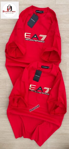 T-shirt Homme EA7 Rouge