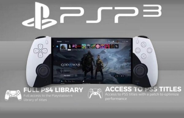 Console de jeu PSP3 - Accès bibliothèque PS4 et jeux PS5
