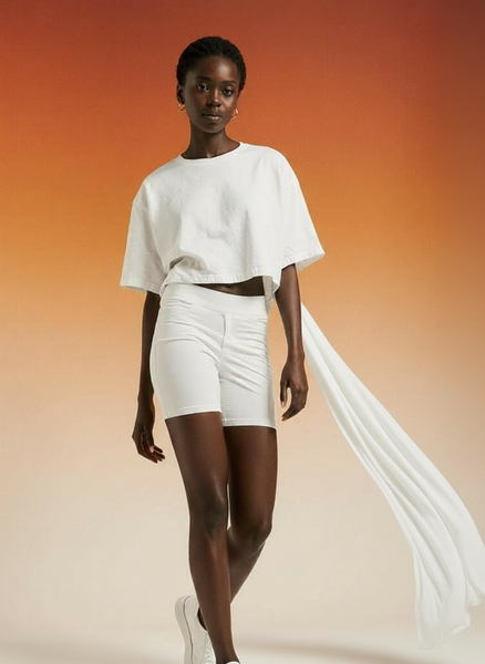 Robe longue élégante asymétrique