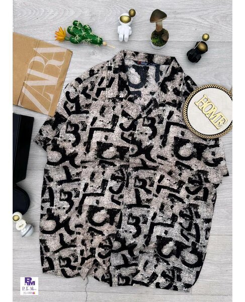 Chemise à motifs urbains