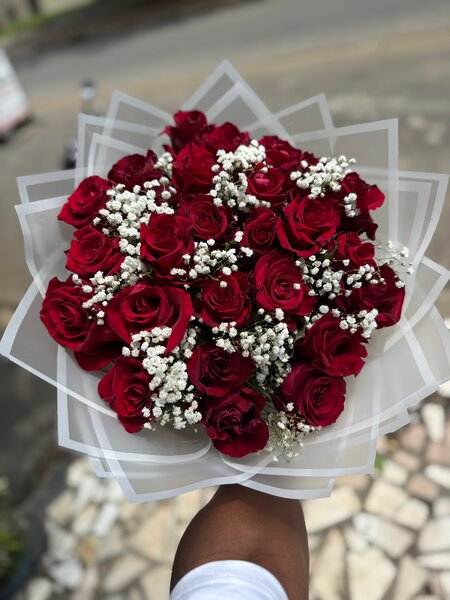 Bouquet de roses rouges
