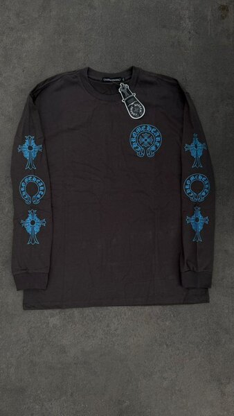 Sweat homme noir motifs bleus