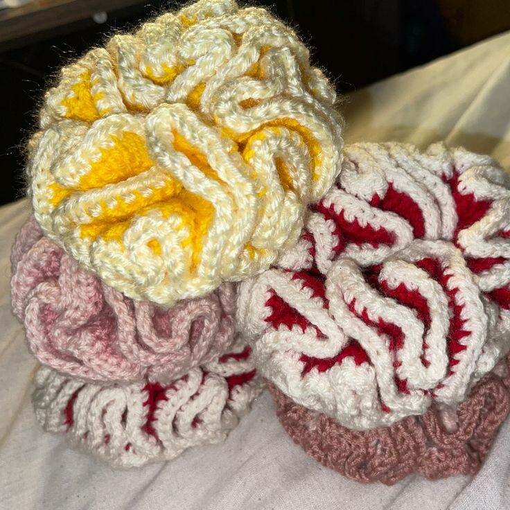 Chouchous en laine colorés