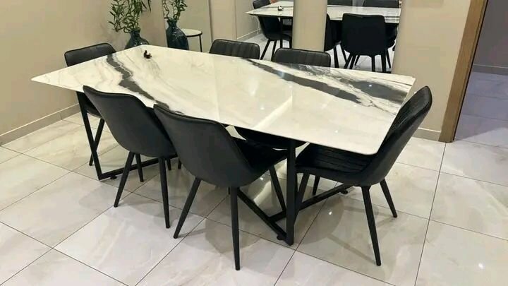 Table salle à manger marbre blanc