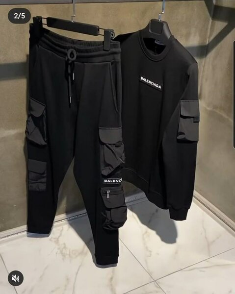 Ensemble survêtement cargo noir Balenciaga