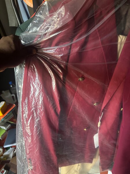 Veste costume rouge Maison Danius