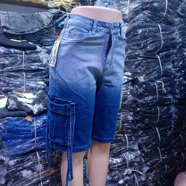 Bermuda en jean décontractée