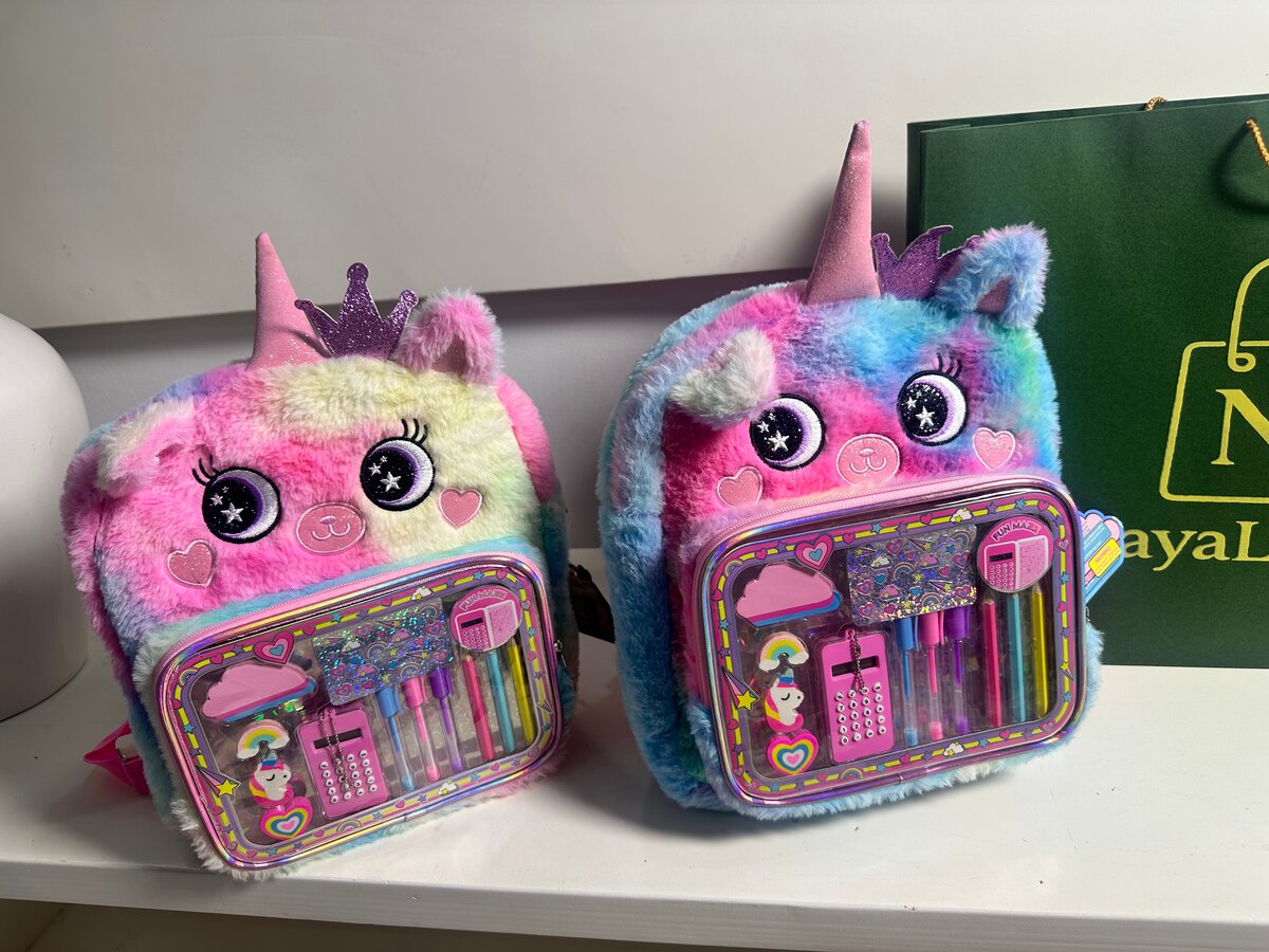 Sac à dos licorne peluche