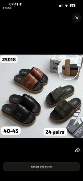 Mules en cuir confortables