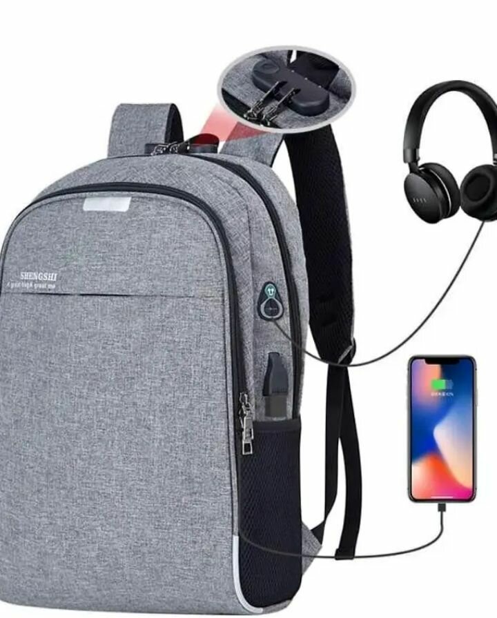 Sac à dos USB moderne pour homme