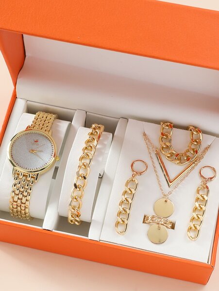 Ensemble de bijoux en plaqué or