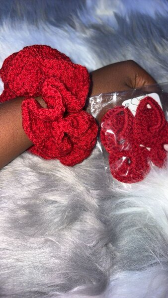 Chouchou coloré au crochet