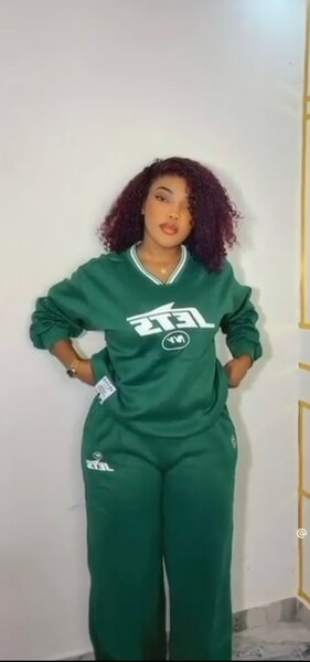 Ensemble Jogging Vert Femme