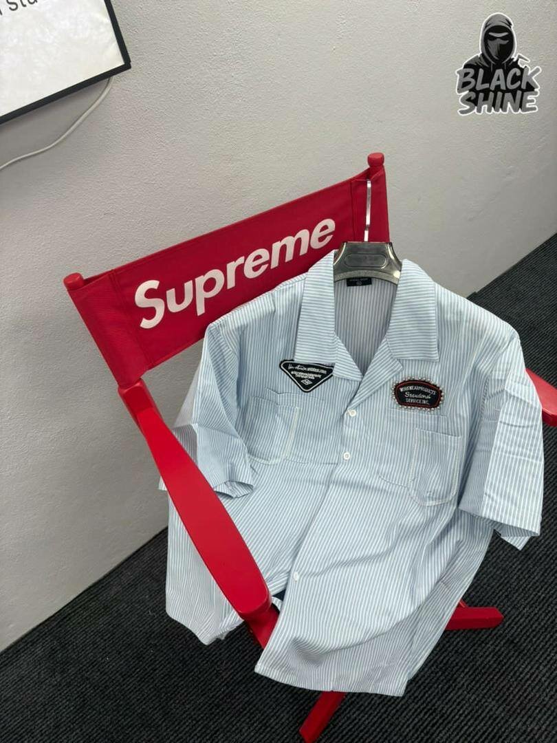 Striped Button-Up Shirt