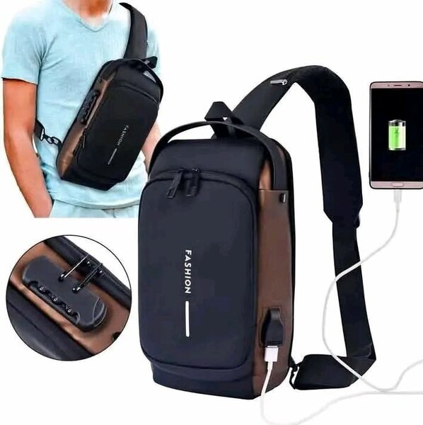 Sac bandoulière USB tendance