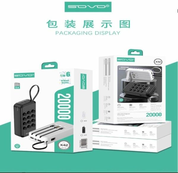 Chargeur Portable SOVD 20000mAh