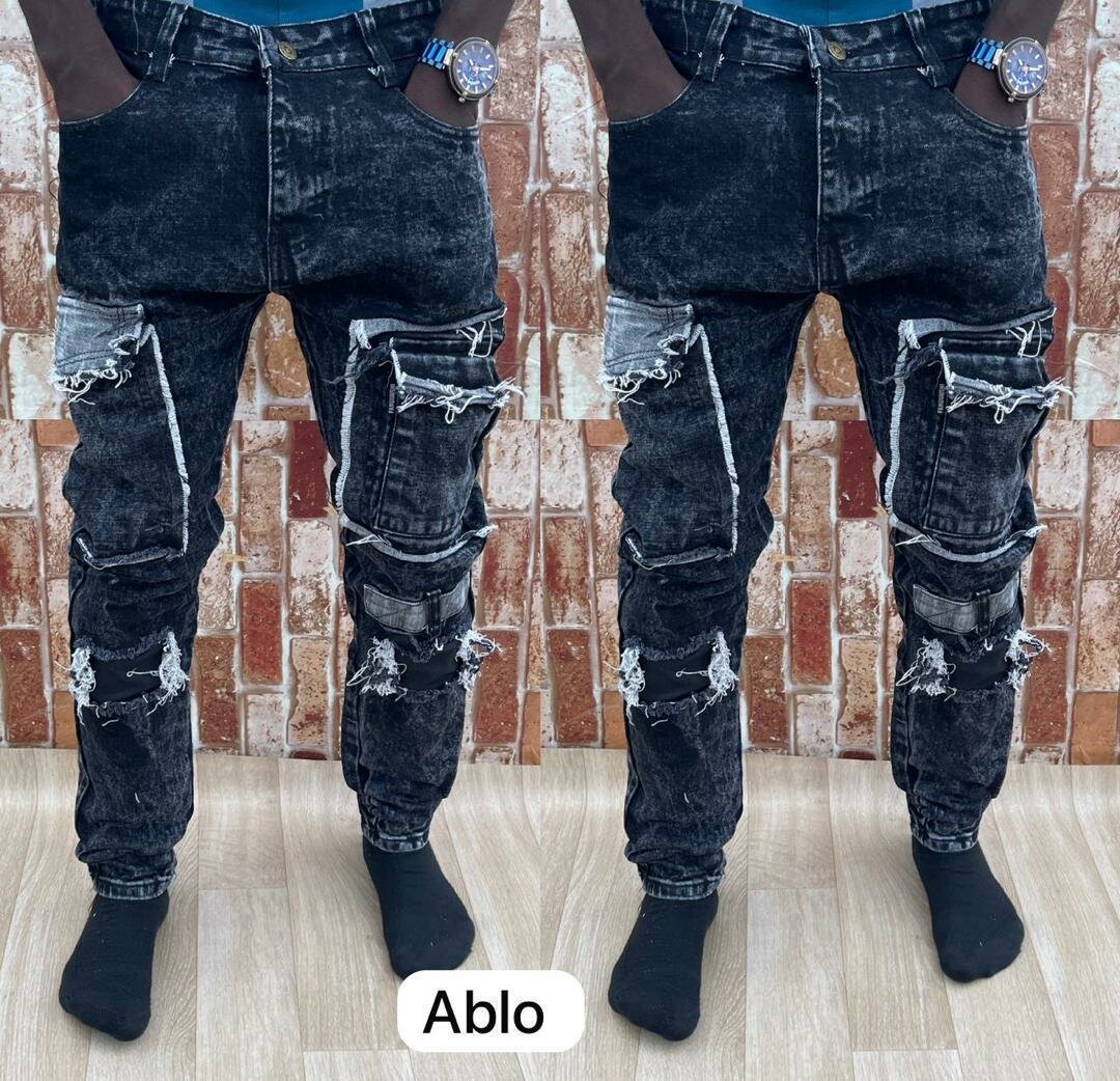 Jean cargo homme tendance