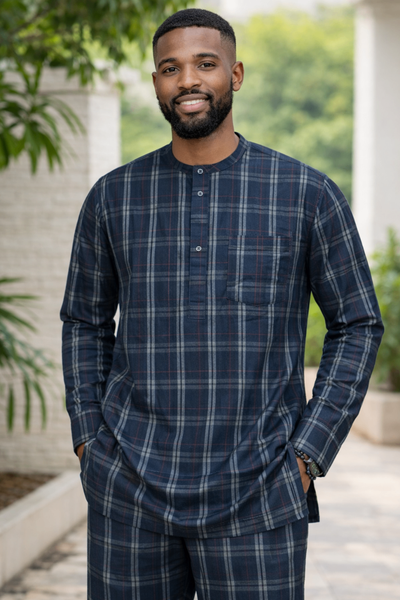 Chemise à carreaux homme