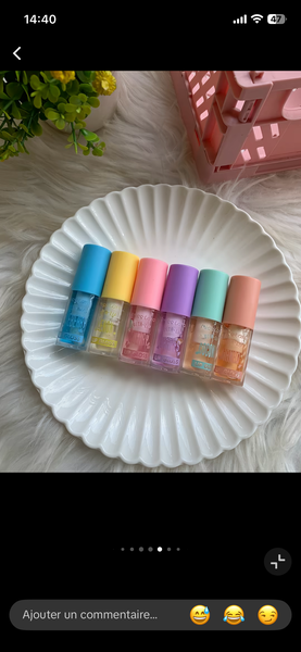 Gloss à lèvres brillant