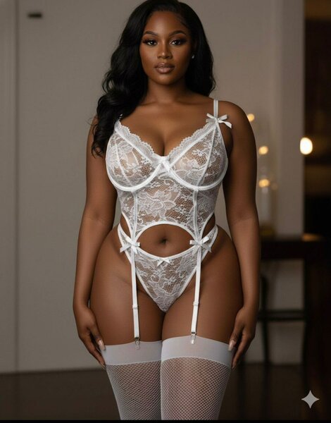Body en dentelle blanc sexy