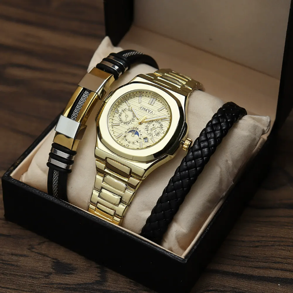 Montre Homme Luxe Onyx - Bracelet Interchangeable