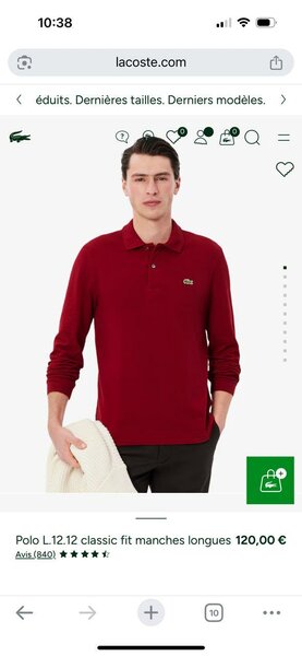 Polo classique manches longues