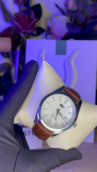 Montre élégante crocodile