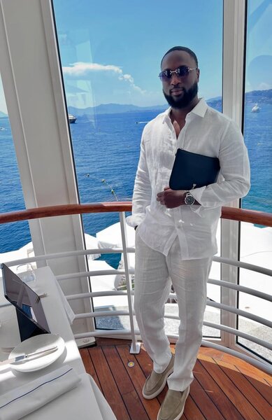 Chemise en lin blanc élégante