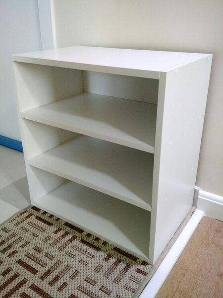 Étagère blanche 3 niveaux pour salle de bain