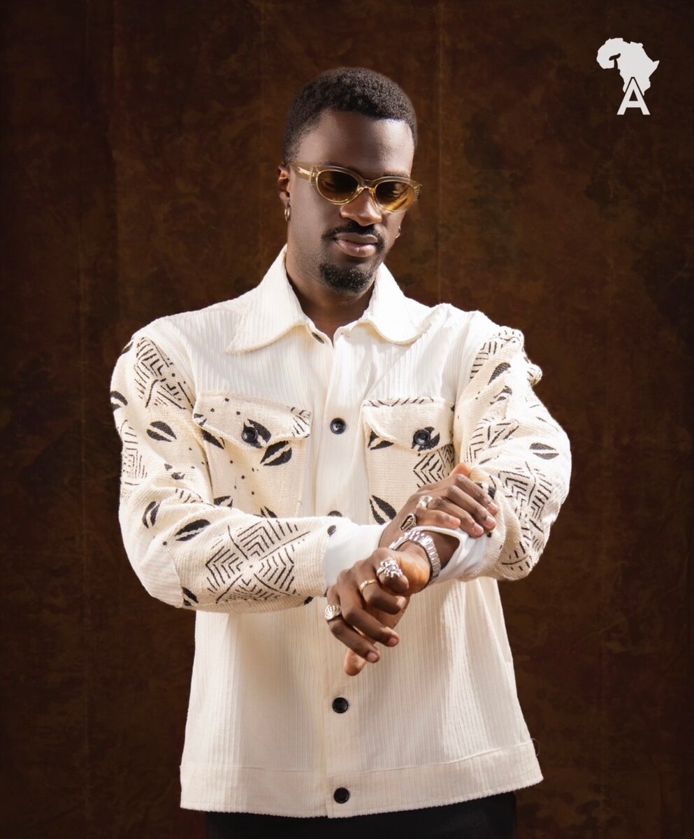 Chemise mixte en jean et imprimé