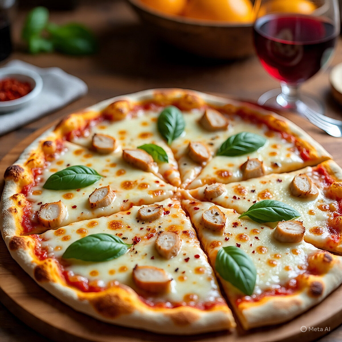 Pizza au Poulet Gourmet