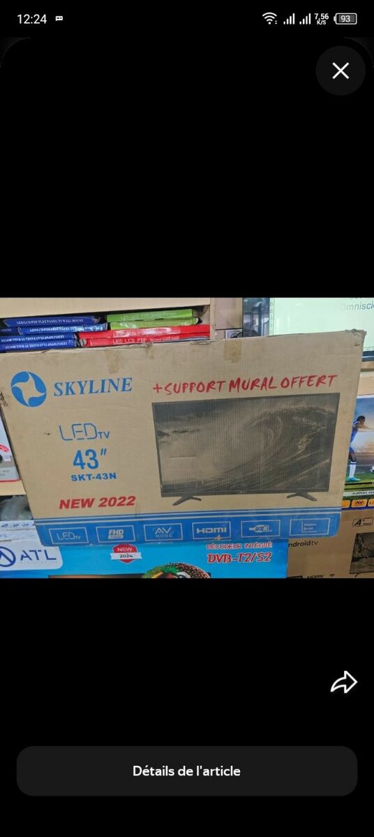 TV LED Skyline 43 pouces HD