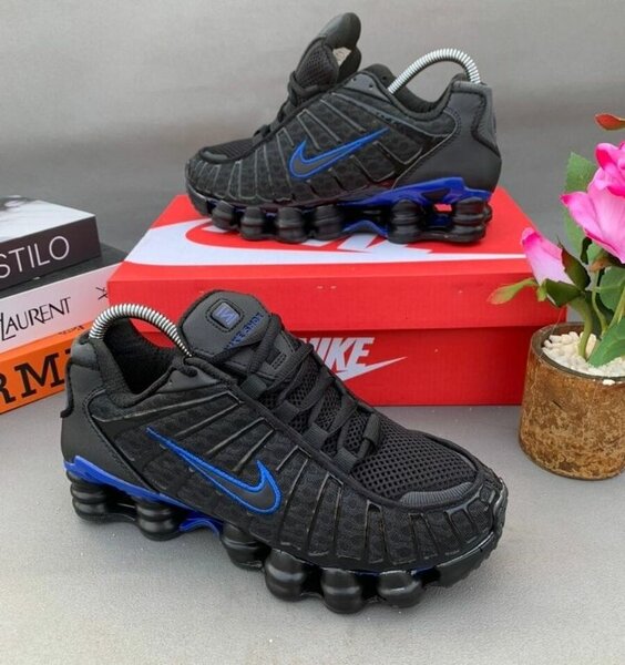 Nike Shox chaussures pour homme noir/bleu