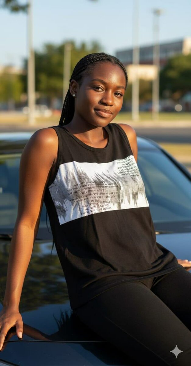 Débardeur imprimé urbain