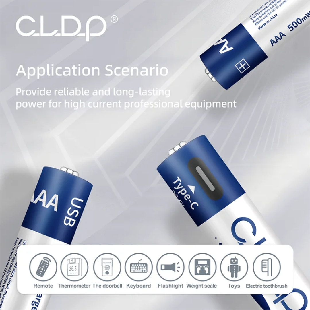 Piles Rechargeables USB Type-C