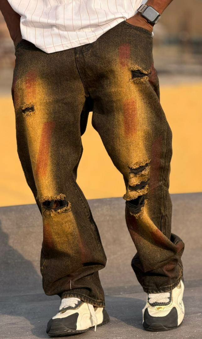 Jeans déchirés homme