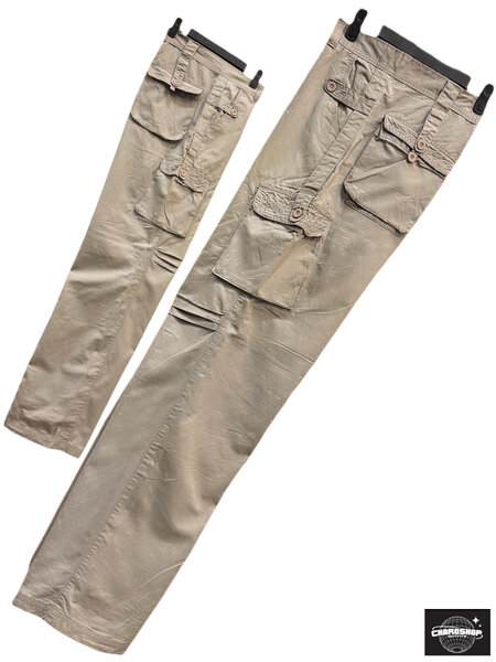 Pantalon cargo beige homme