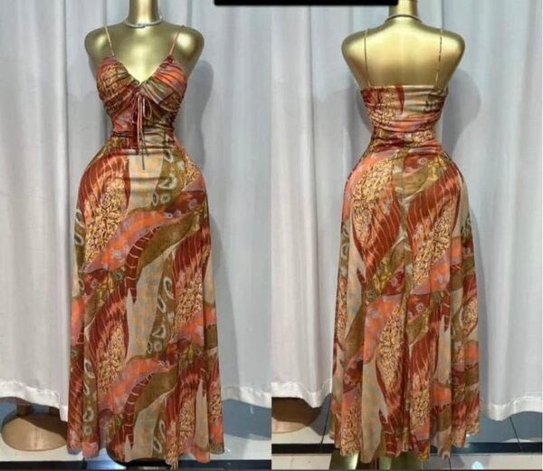 Robe d'été ample imprimée