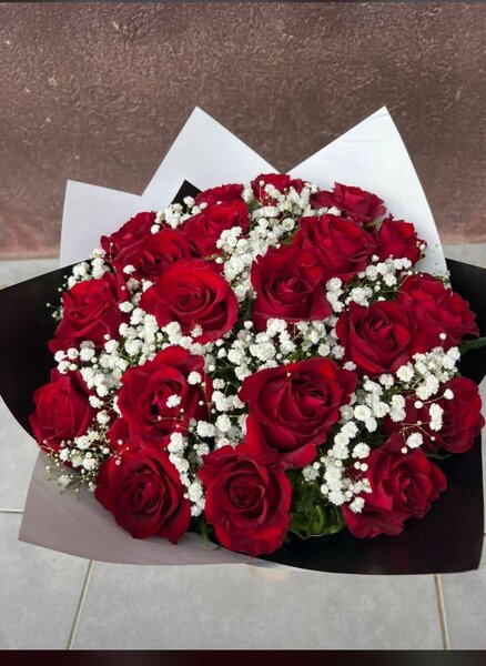 Bouquet de roses rouges élégantes