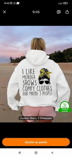 Sweat à Capuche Amusant