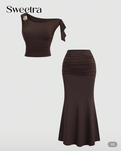 Robe élégante asymétrique