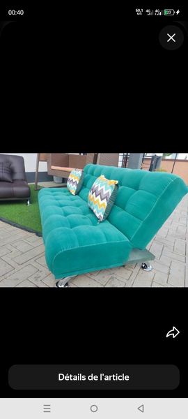 Canapé moderne en velours vert