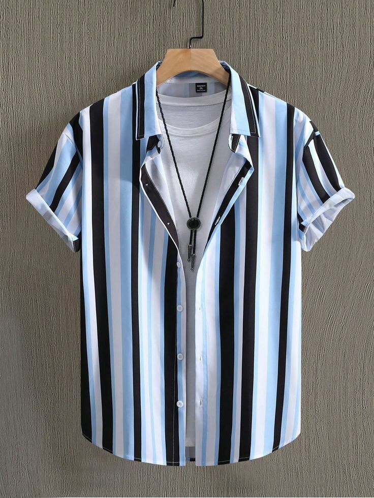 Chemise homme à rayures