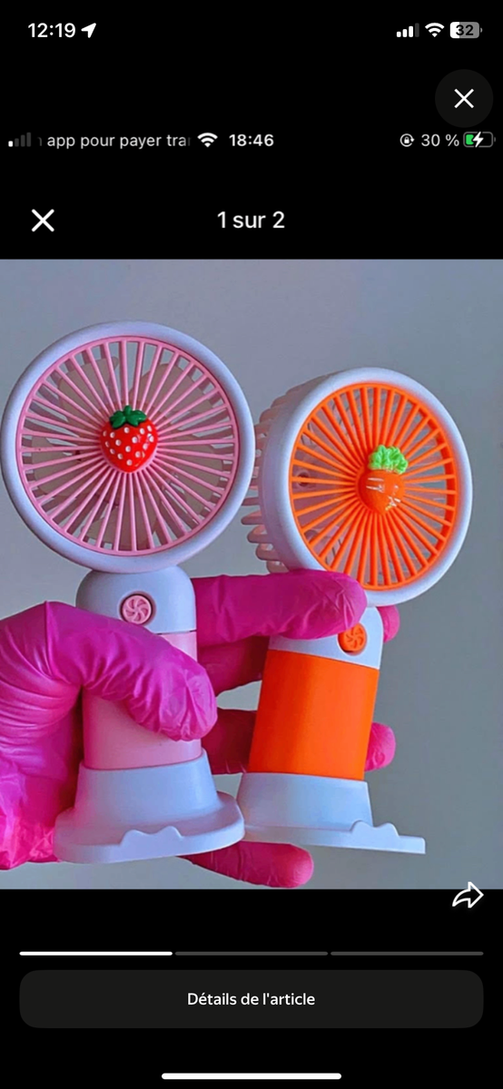 Mini ventilateur portable USB