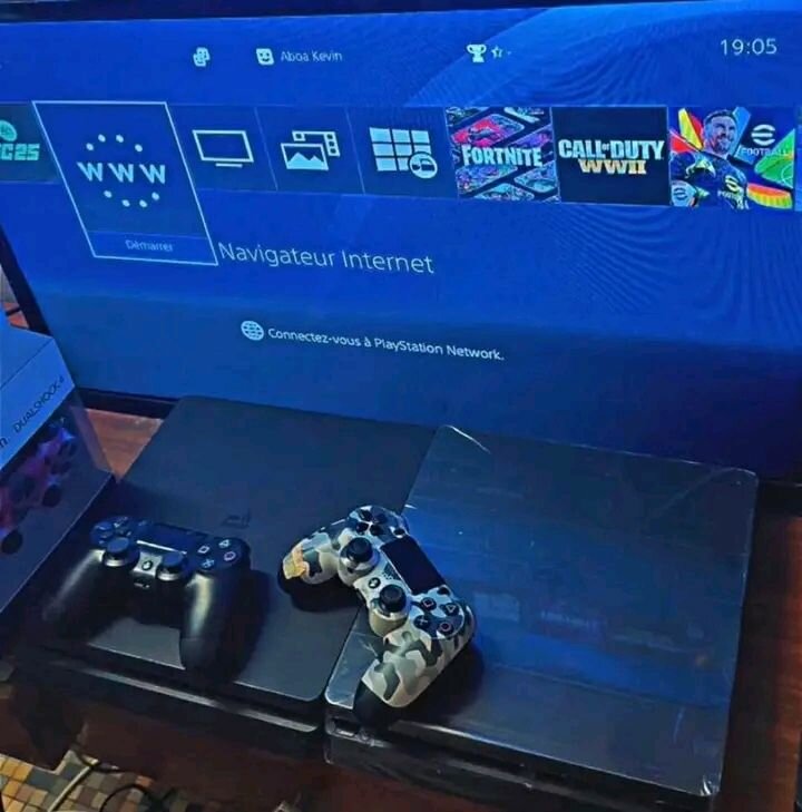PlayStation 4 Slim avec 2 manettes