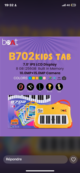 Tablette Enfant B702