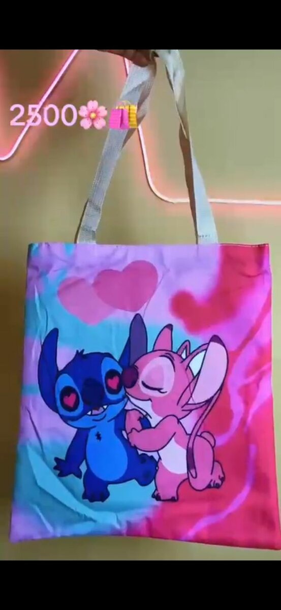 Sac cabas imprimé cartoon