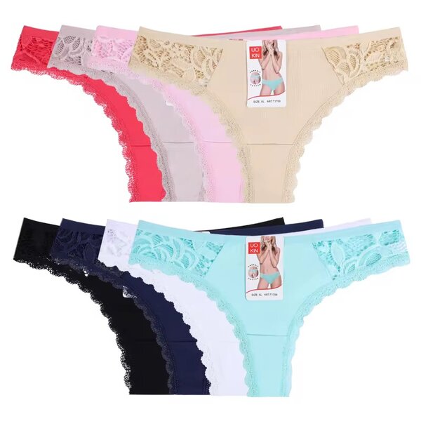 Lot de 5 sous-vêtements féminins en dentelle