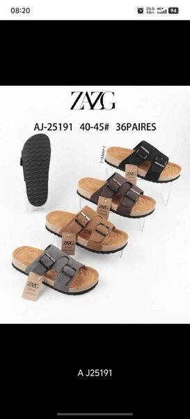 Sandales plates à semelle compensée ZVG