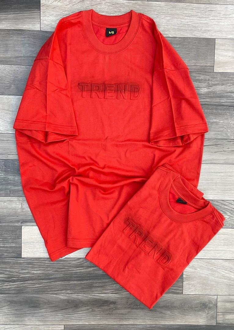 Ensemble T-shirt et Sweat rouge TREND